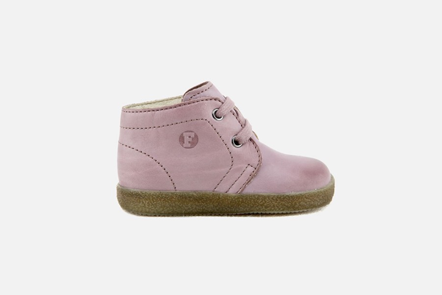 Girls Falcotto | Falcotto - Pilote Sweet Rosa Lace-Up Boots On Labotte
