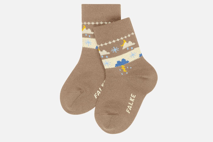 Girls Falke | Falke - Weather Socks Brown Socks On Labotte