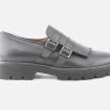 Women Torlasco | Torlasco - Tortona Lisse Noir Loafers On Labotte
