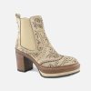 Women Pons Quintana | Pons Quintana - Turner Dune Ankle Boots On Labotte