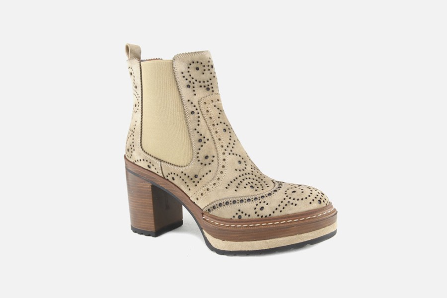 Women Pons Quintana | Pons Quintana - Turner Dune Ankle Boots On Labotte
