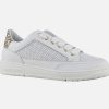 Women Candice Cooper | Candice Cooper - Velanie Zip Blanc Or Sneakers On Labotte