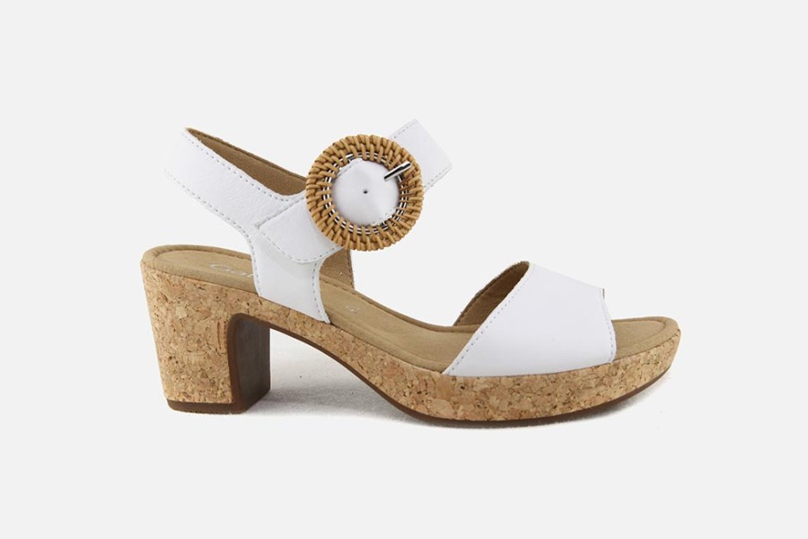 Women Gabor | Gabor - Lola Blanc Sandals On Labotte