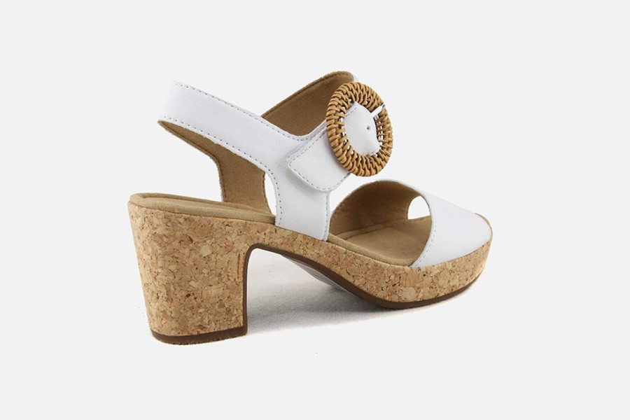 Women Gabor | Gabor - Lola Blanc Sandals On Labotte