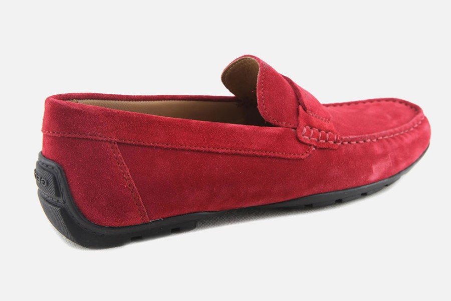 Men Geox | Geox - Moner Rouge Loafers On Labotte