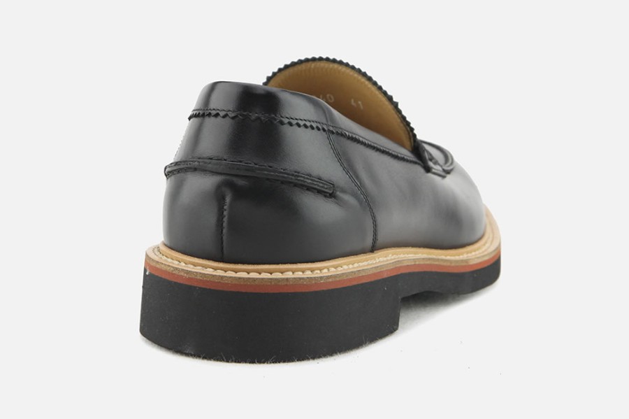 Men Morelli | Morelli - Montaldo Noir Loafers On Labotte