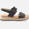 Women Gabor | Gabor - Lyric Noir Sandals On Labotte