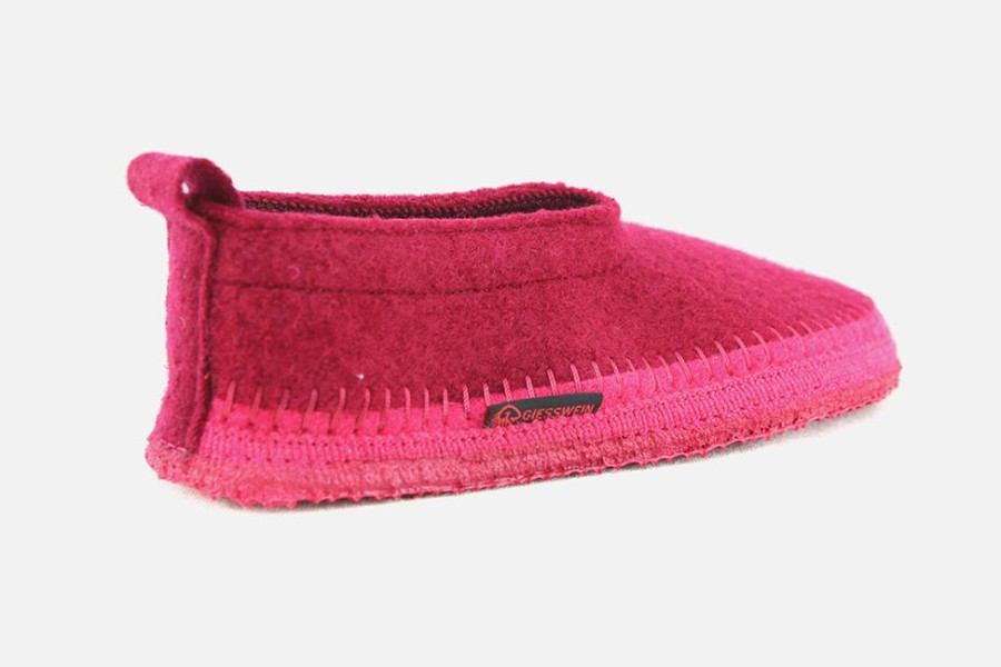 Women Giesswein | Giesswein - Corvatsch Rouge High Slippers On Labotte