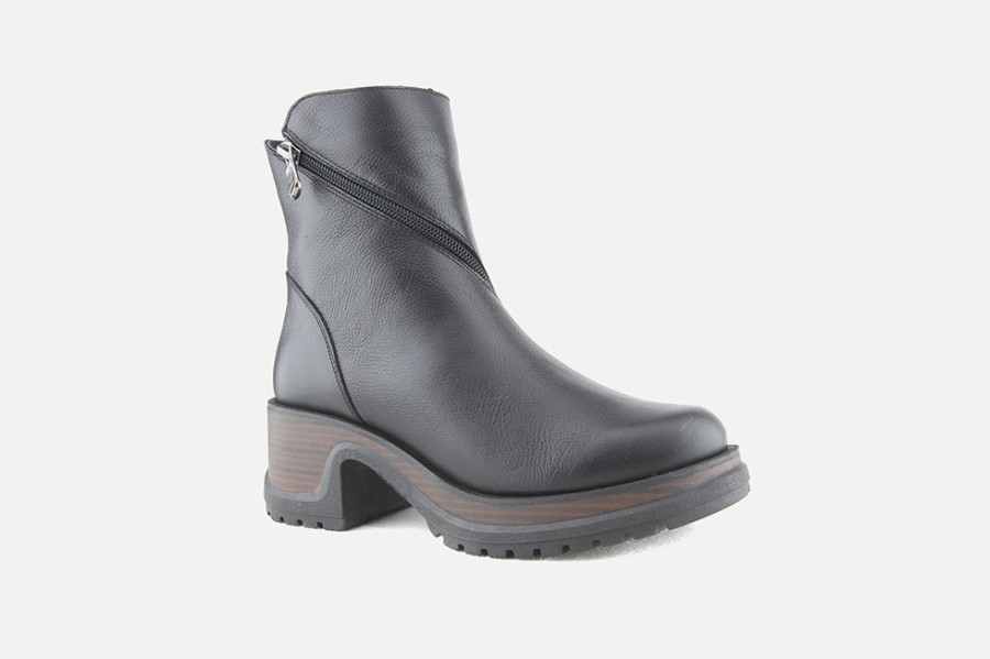Women Paula Urban | Paula Urban - Montfort Noir Ankle Boots On Labotte