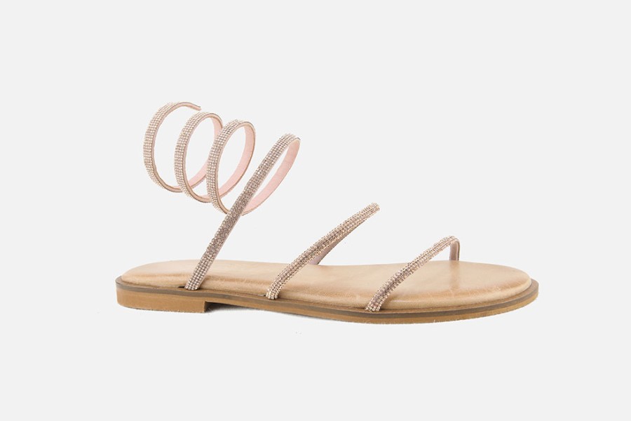 Women Caryatis | Caryatis - Caryatis Thalie Blush Sandals On Labotte