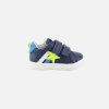 Boys Romagnoli | Romagnoli - Larry Scratch Star Bleu Velcro Shoes On Labotte