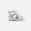 Girls Bellamy | Bellamy - Fauvetta White Silver Sandals On Labotte
