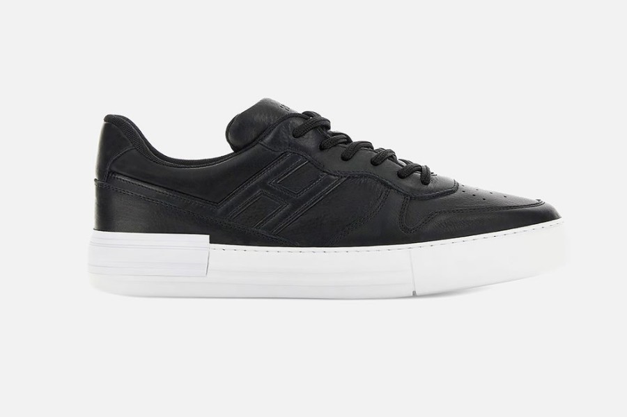 Men Hogan | Hogan - Hogan Rebel H Black Sneakers On Labotte
