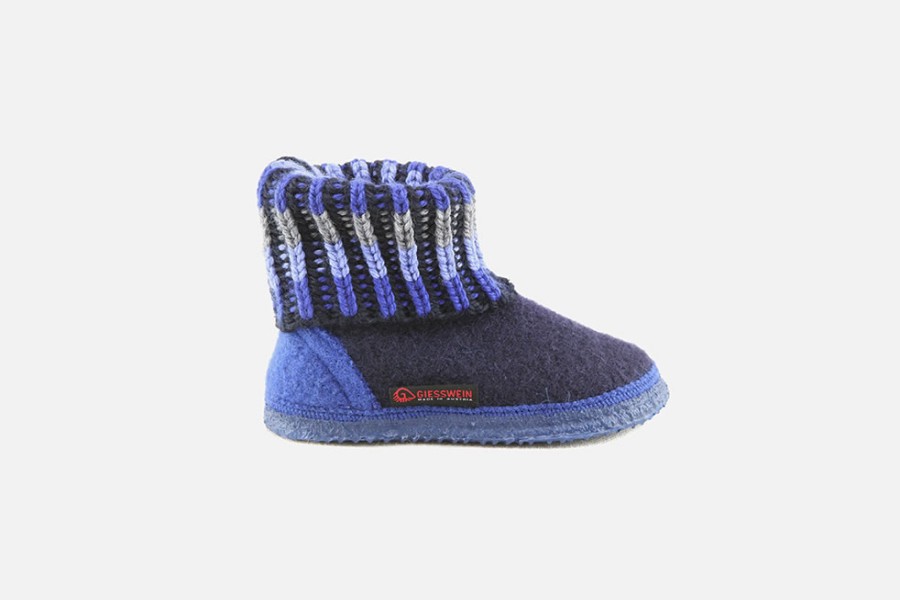 Boys Giesswein | Giesswein - Linden Bleu High Slippers On Labotte