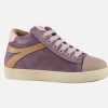 Girls Romagnoli | Romagnoli - Allegria Blush Purple Lace-Up Boots On Labotte