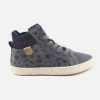 Girls Geox | Geox - Kalispera Mid Wwf Grey Lace-Up Boots On Labotte