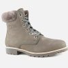Women Panama Jack | Panama Jack - Panama03 Igloo Grey Lace-Up Boots On Labotte