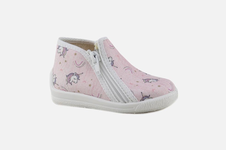 Girls Bellamy | Bellamy - La Licorne Pink High Slippers On Labotte