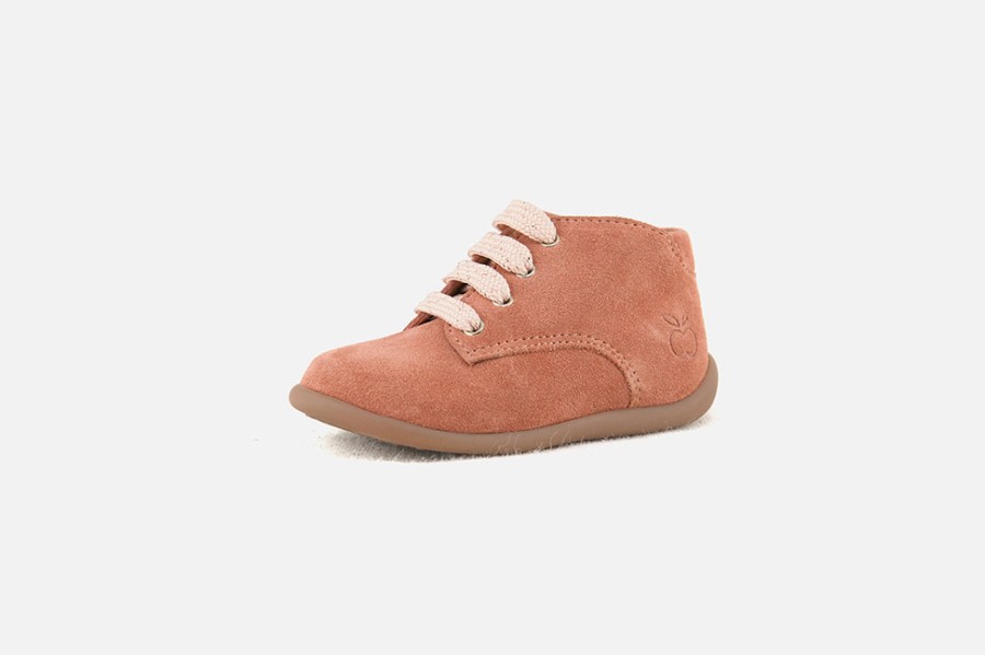 Girls Pom d'Api | Pom D'Api - Stand Up Cameo Lace-Up Boots On Labotte