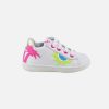 Girls Romagnoli | Romagnoli - Au Soleil Blanc Fluo Lace-Up Shoes On Labotte