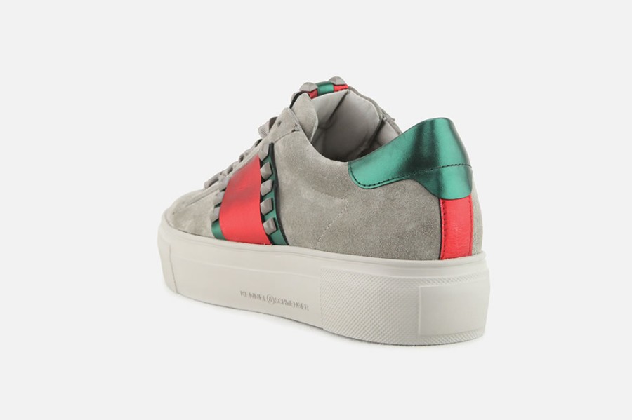 Women Kennel & Schmenger | Kennel & Schmenger - Sedona Grey Red Green Sneakers On Labotte