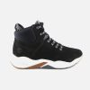 Women Timberland | Timberland - Delphiville Hiker Black Lace-Up Boots On Labotte
