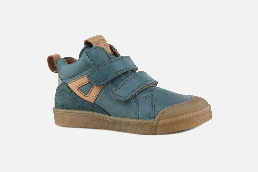 Boys Froddo | Froddo - Julius Green Cognac Velcro Shoes On Labotte