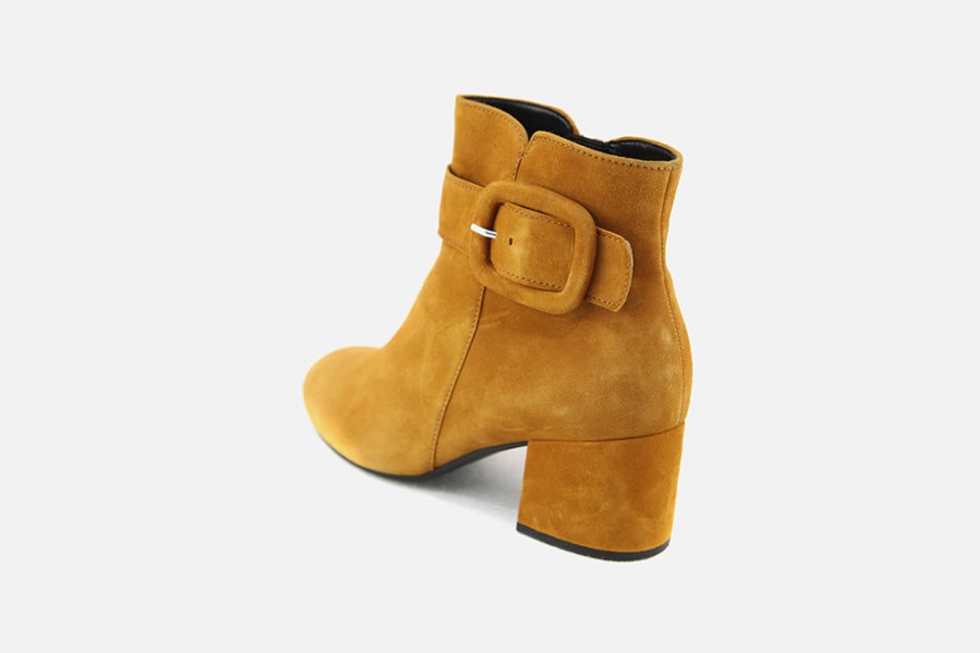 Women Gabor | Gabor - Harmonie Curry Ankle Boots On Labotte