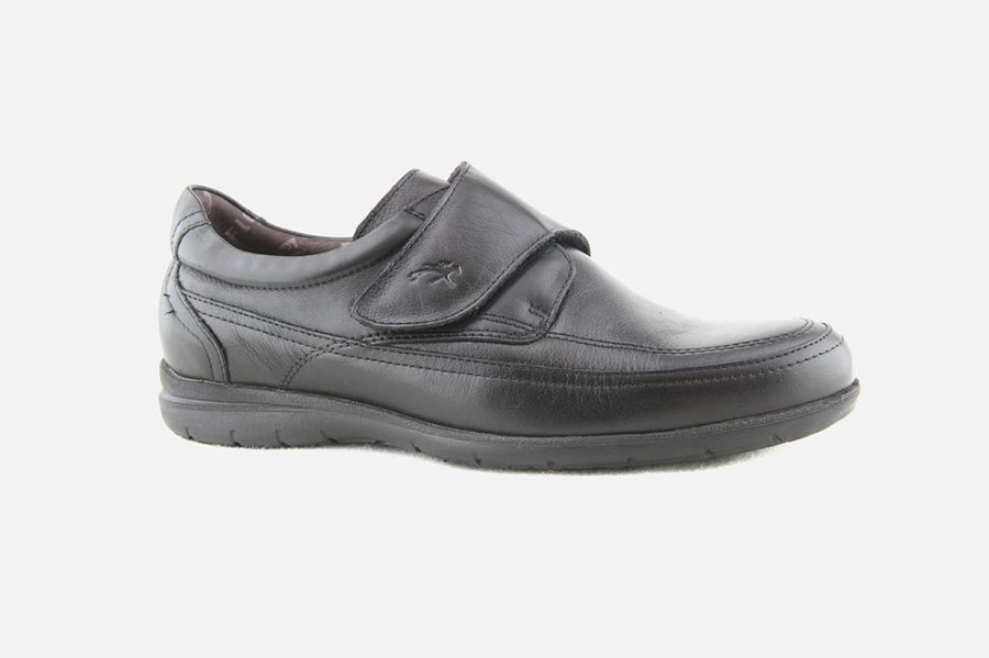 Men Fluchos | Fluchos - Leonce Noir Loafers On Labotte