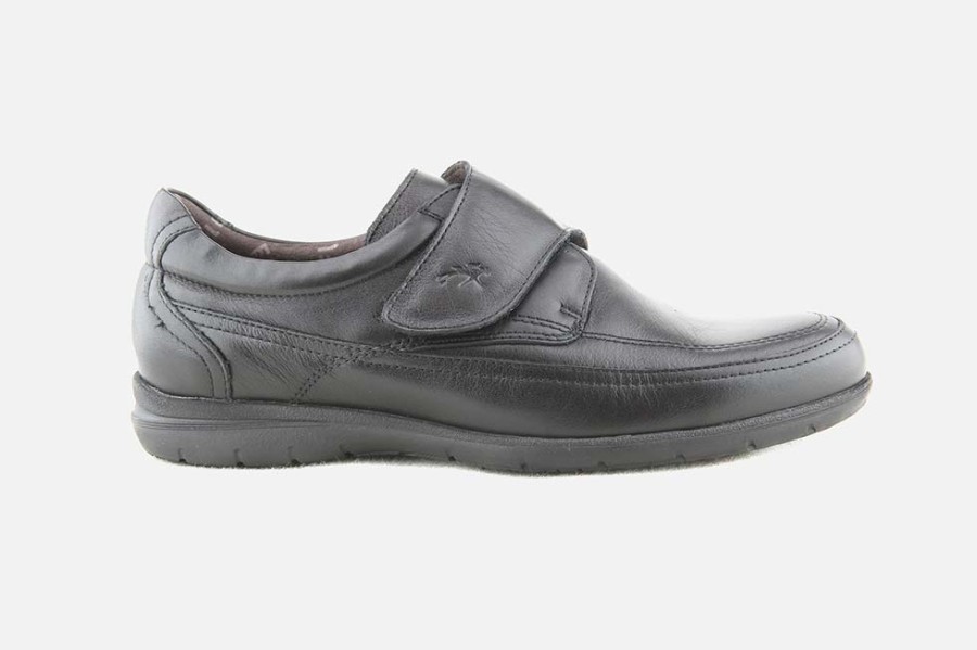 Men Fluchos | Fluchos - Leonce Noir Loafers On Labotte