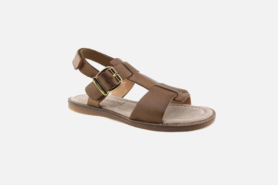 Girls Bisgaard | Bisgaard - Tadea Brown Sandals On Labotte
