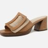 Women Noa Harmon | Noa Harmon - Noumea Camel Sandals On Labotte