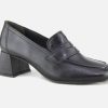 Women Paul Green | Paul Green - Papote Moc Noir Loafers On Labotte