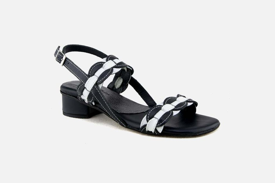 Women Le Gatte Collection | Le Gatte Collection - Perla Bleu Blanc Sandals On Labotte