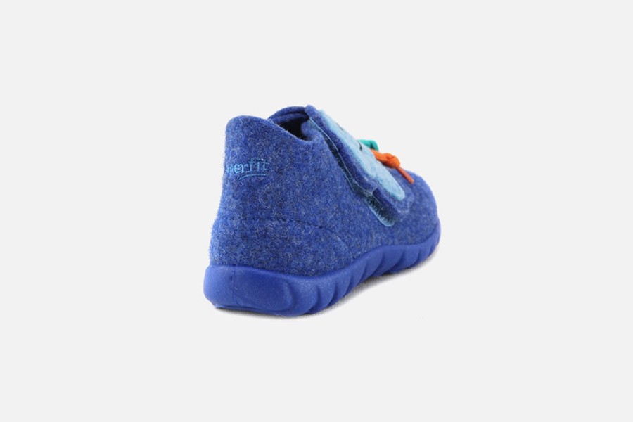 Boys Superfit | Superfit - Cloudy Smily High Slippers On Labotte