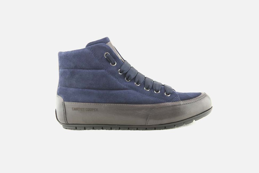 Women Candice Cooper | Candice Cooper - Plus Pump Chic Night Blue Lace-Up Boots On Labotte