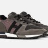 Men Hogan | Hogan - Hogan H383 Grey Wine Sneakers On Labotte