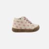 Girls Falcotto | Falcotto - Caty Cat Pink Platine Lace-Up Boots On Labotte