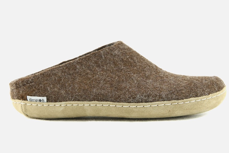 Men Glerups | Glerups - Glad Brown Low Slippers On Labotte