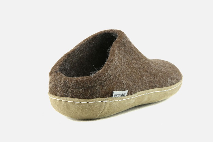 Men Glerups | Glerups - Glad Brown Low Slippers On Labotte