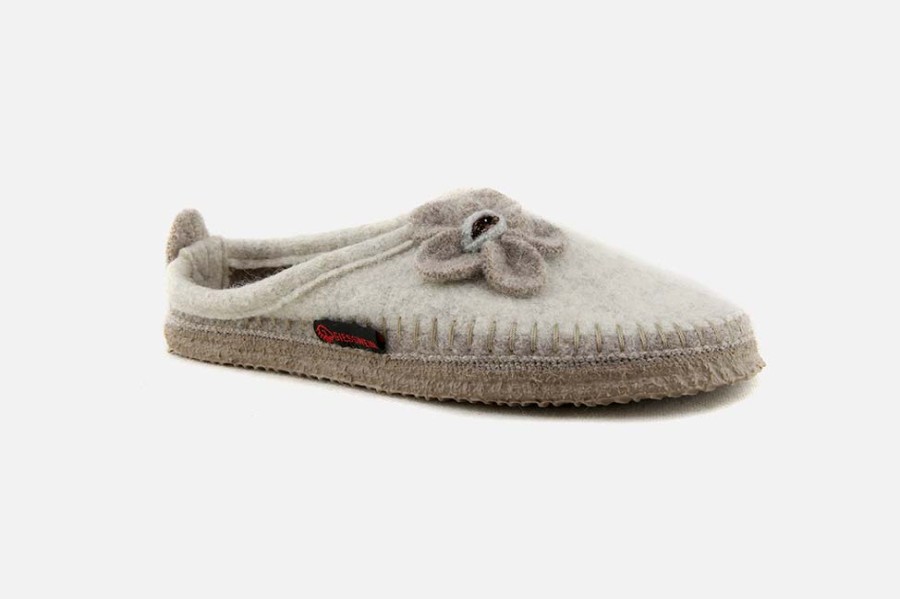 Women Giesswein | Giesswein - Maloja Ecru Low Slippers On Labotte