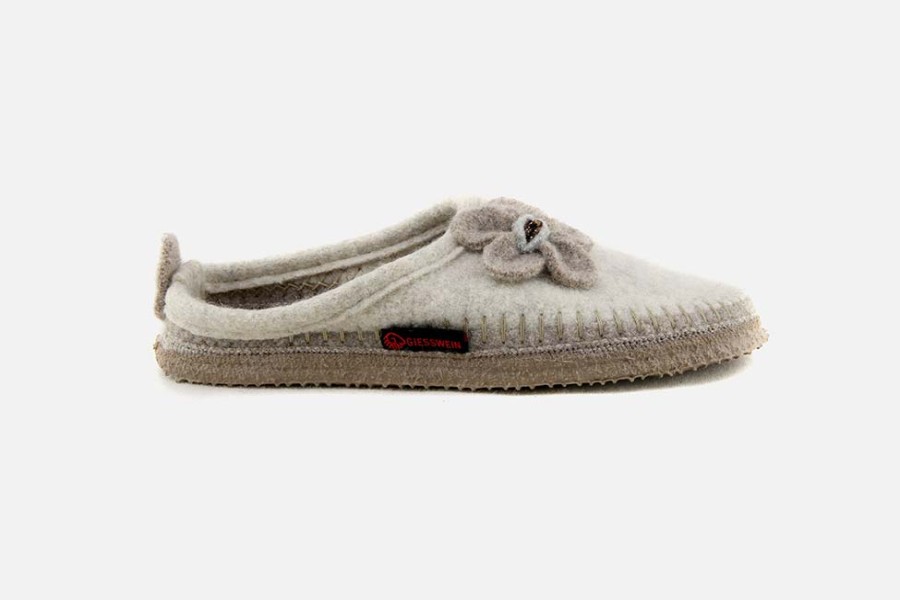 Women Giesswein | Giesswein - Maloja Ecru Low Slippers On Labotte