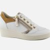 Women DLSport | Dlsport - Dijon Blanc Caramel Sneakers On Labotte
