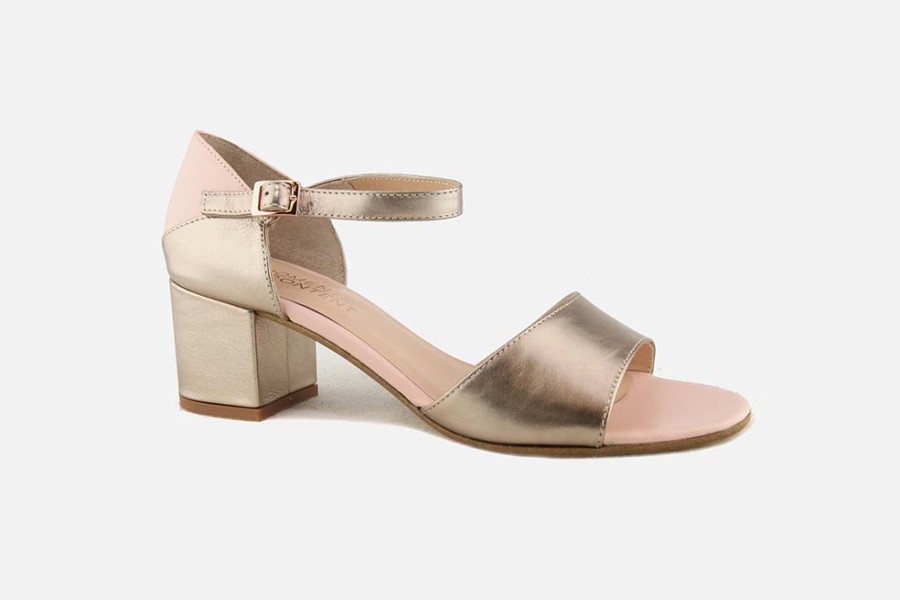 Women Moments By Content | Moments By Content - Venus Shiny Rose Sandals On Labotte
