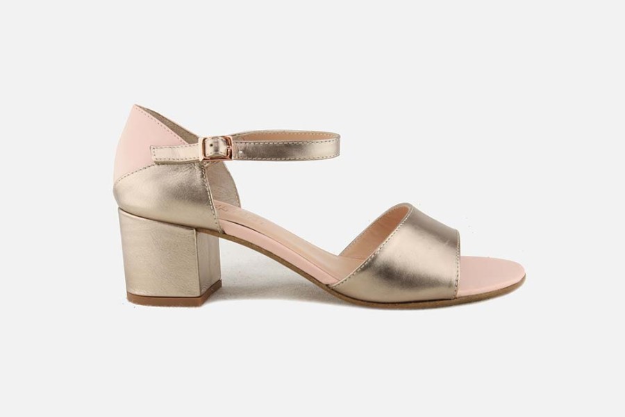 Women Moments By Content | Moments By Content - Venus Shiny Rose Sandals On Labotte