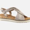 Women Gabor | Gabor - Lysianne Metallic Sandals On Labotte