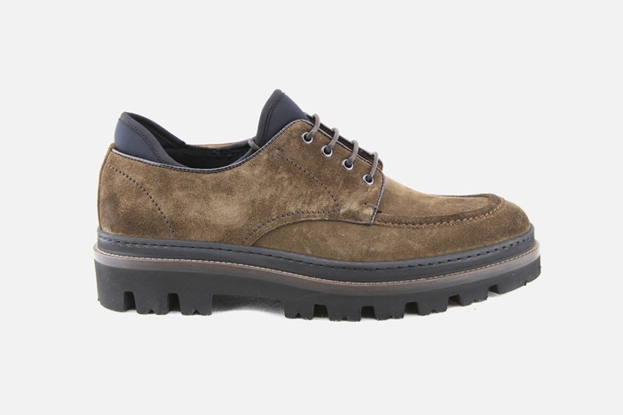 Men Fabi | Fabi - Fellow Brown Black Derbies On Labotte