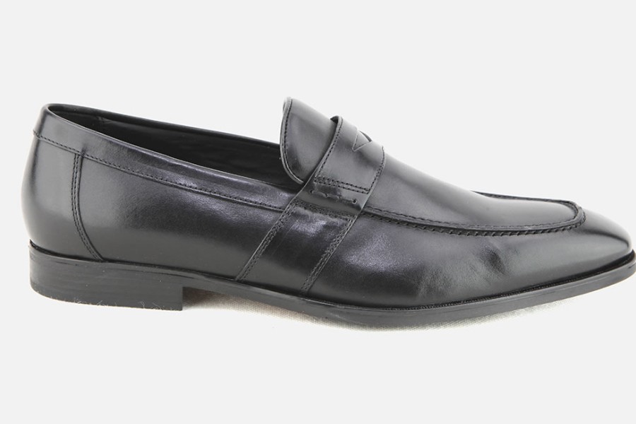 Men Geox | Geox - New Life Moc Black Loafers On Labotte