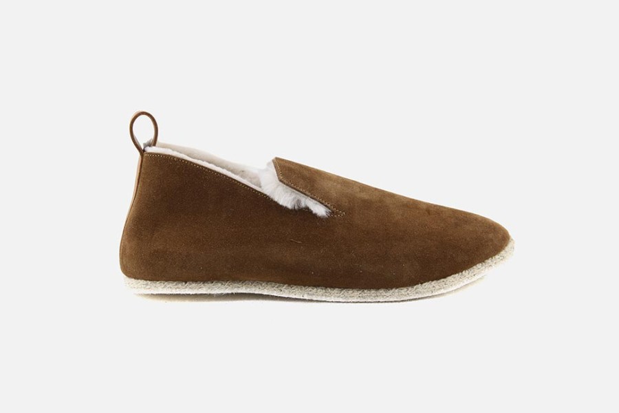 Women La Charentaise Tcha | La Charentaise Tcha - Wooly Cognac Charentaises On Labotte