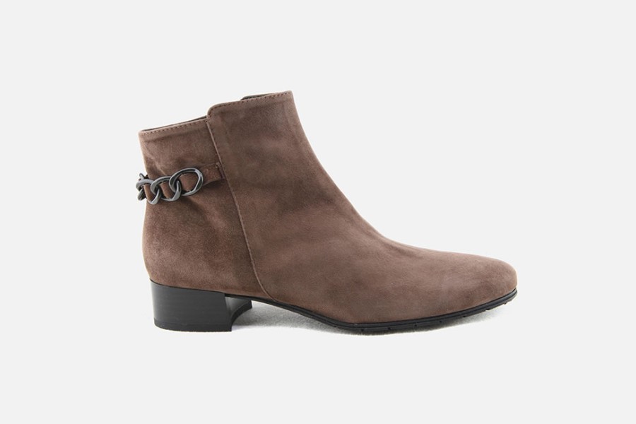 Women Brunate | Brunate - Breteuil Noisette Ankle Boots On Labotte